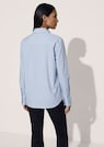 Gestreifte Hemdbluse mit Perlmuttknöpfen thumbnail 3