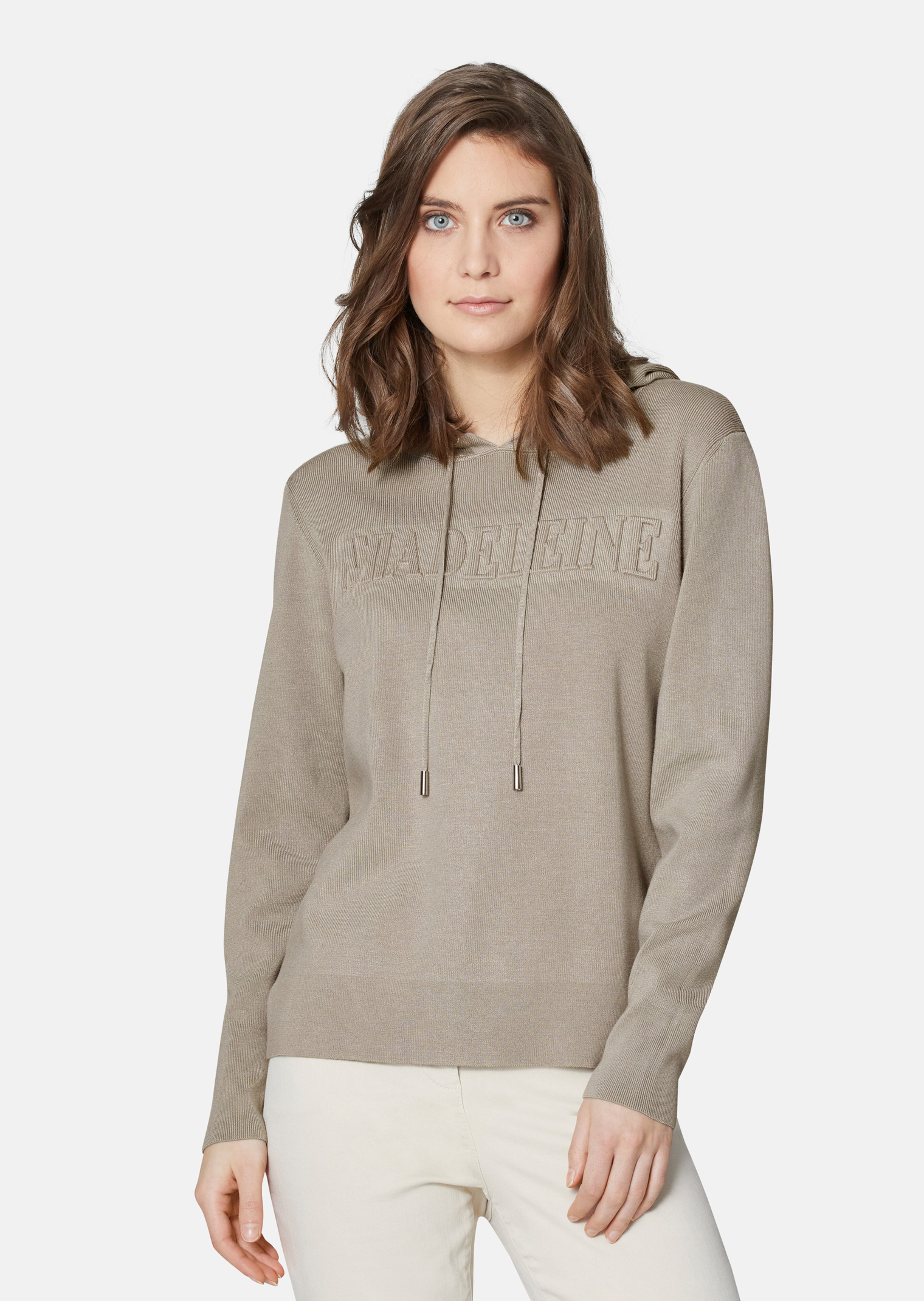 Kapuzen-Pullover aus softem Strick