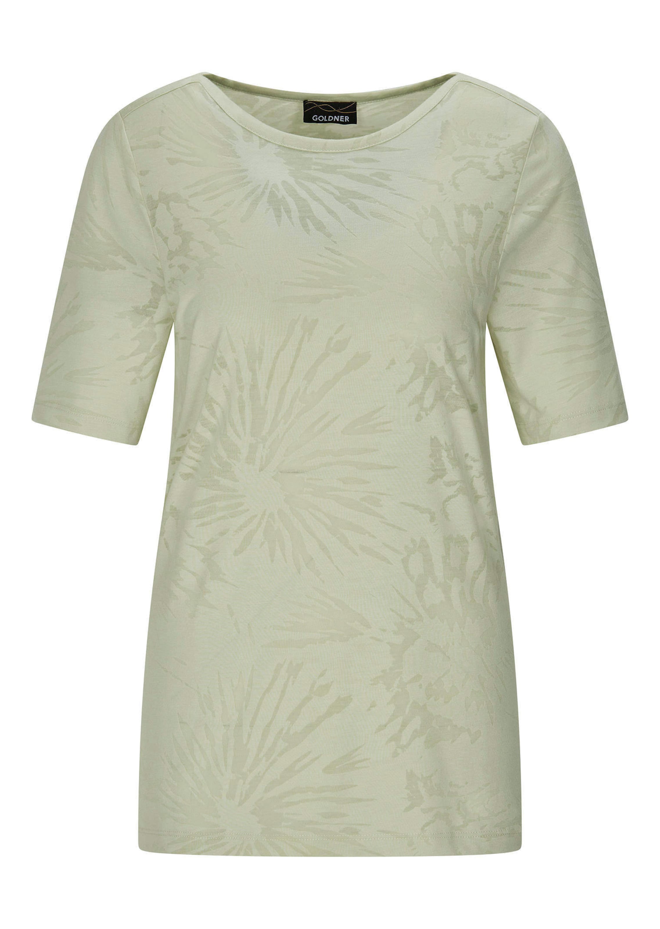 Ausbrenner-Shirt mit U-Boot-Ausschnitt