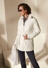 Padded quilted jacket with drawstring waist thumbnail 7