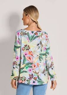 Blouse à imprimé floral avec grandes fleurs thumbnail 3