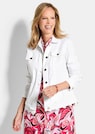 Jeansjacke mit Blumenborte thumbnail 1