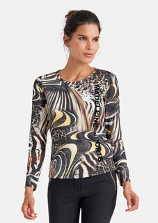 Shirt with abstract animal print thumbnail 1