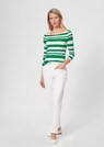 Gestreept shirt met boothals thumbnail 2