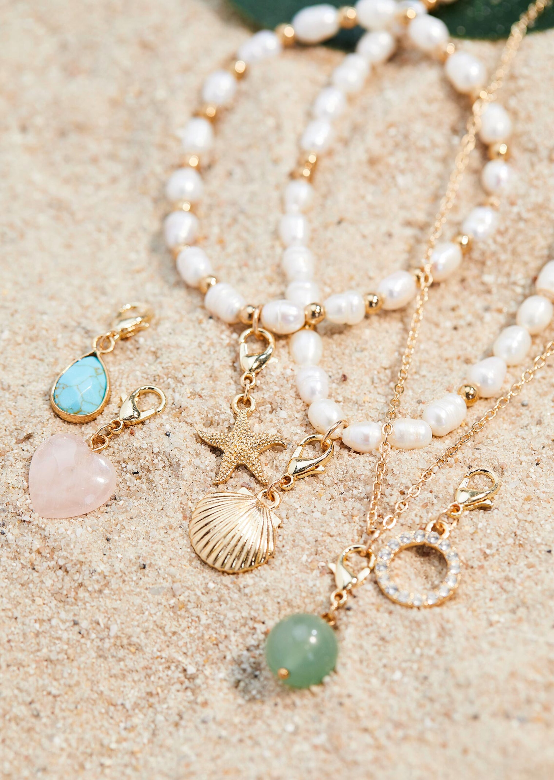 Lot de colliers de perles