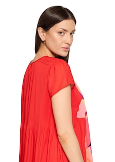 Plisseekleid mit Blütendruck thumbnail 5