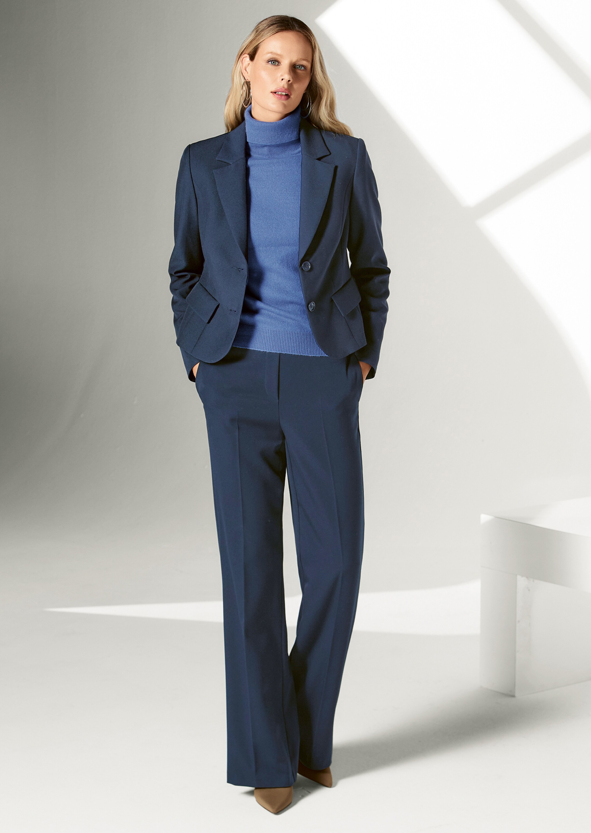 Kurzblazer in Jeans-Optik