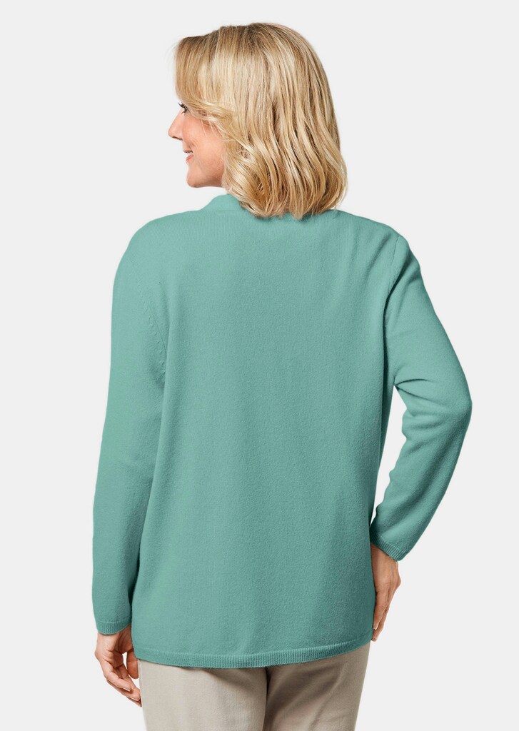Kaschmir-Longstrickjacke