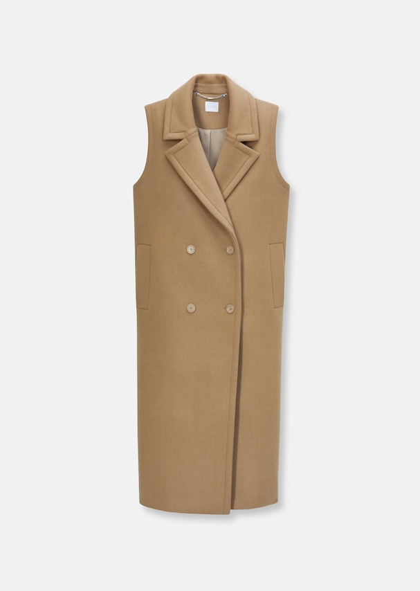 Ärmellose Longweste im Mantel-Look 5
