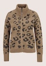 Jacquard-Strickblouson mit Leopardenmuster thumbnail 6