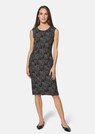 Sleeveless shift dress with elegant print thumbnail 2
