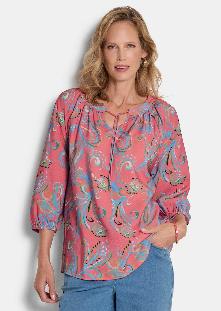 Paisley-Bluse in weicher Viskoseware