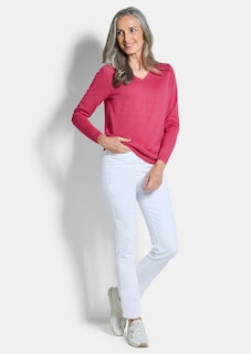 Pullover mit V-Ausschnitt aus COTTAMIRA thumbnail 2
