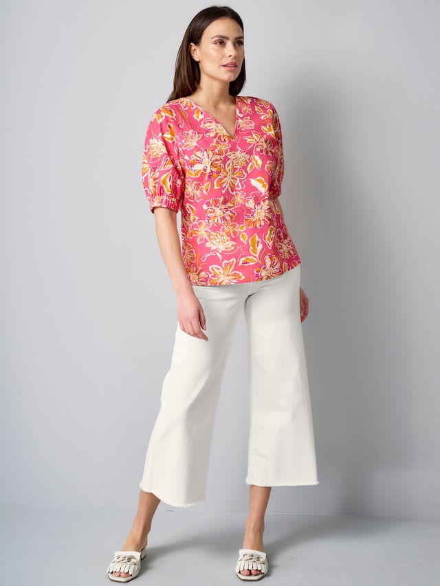 Bluse mit Gummizug am Ärmel 3