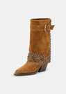 Leren laarzen in cowboystijl thumbnail 1