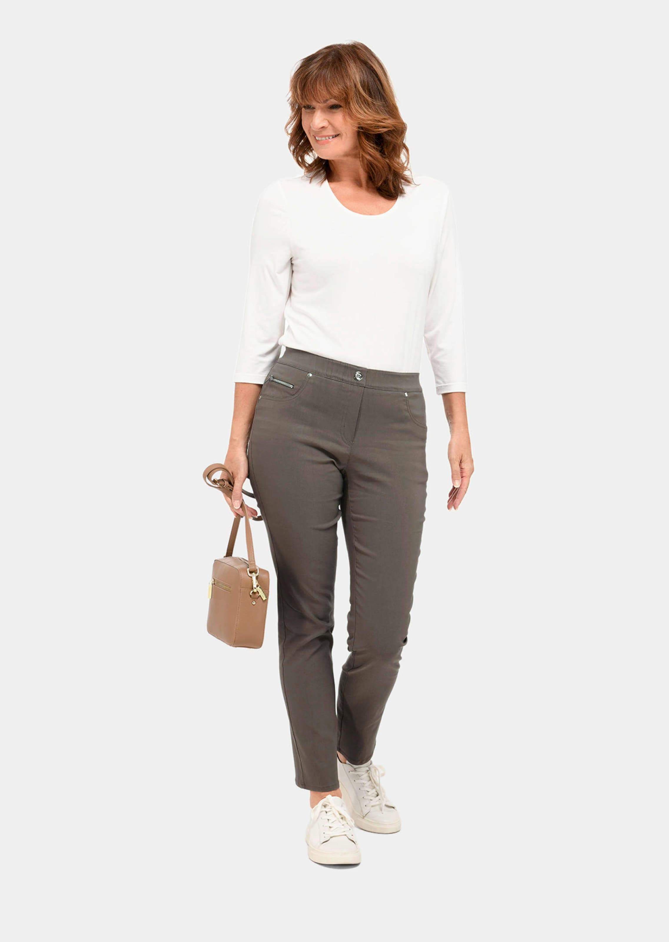 Pantalon super stretch LOUISA - kaki - Gr. 42 de Goldner Fashion