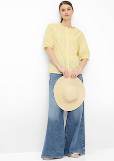 Blouse pur coton avec broderie florale thumbnail 2