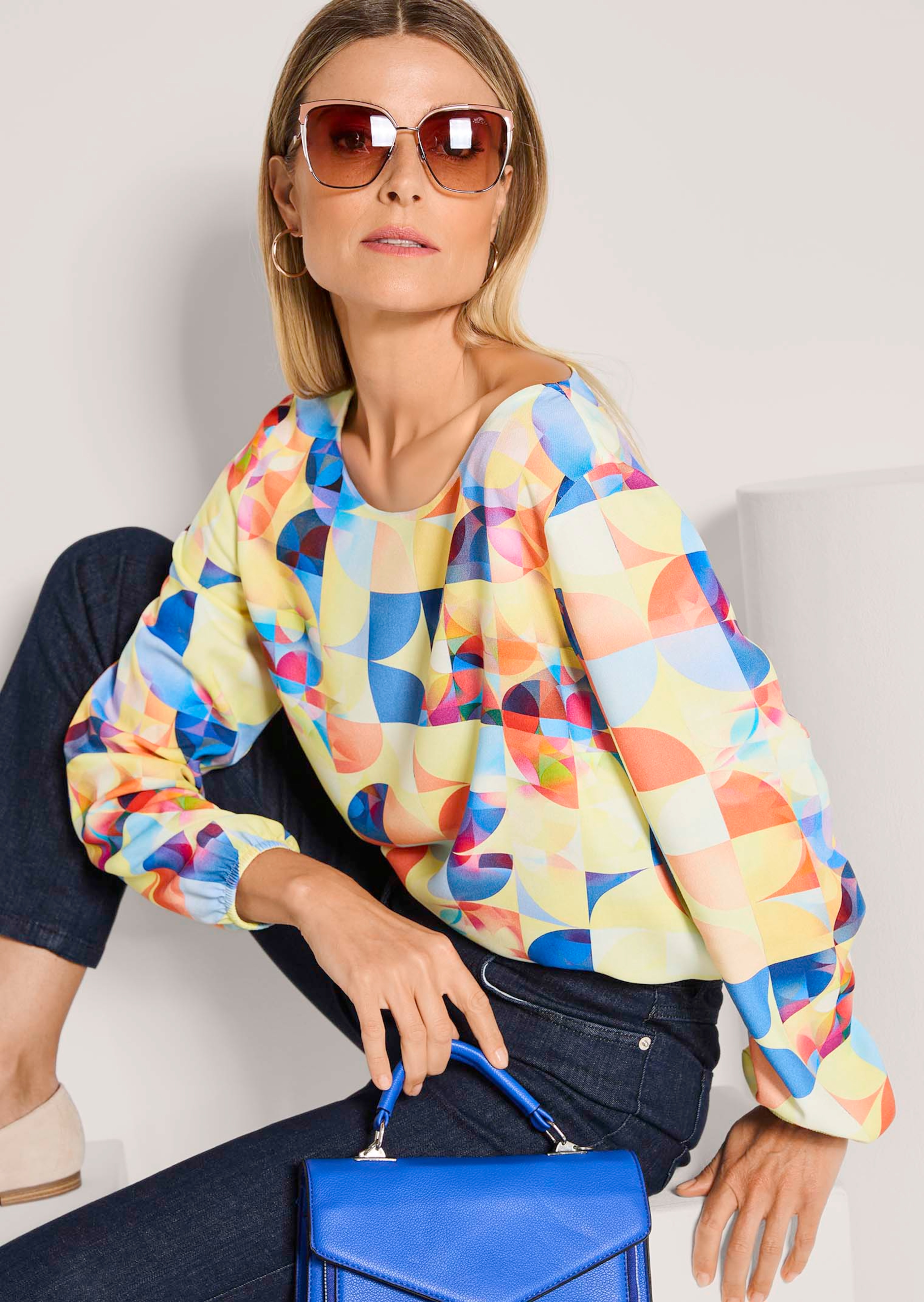 Bluse aus reiner Viskose
