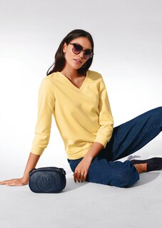 Sweatshirt mit 3/4-langen Ärmeln. thumbnail 6