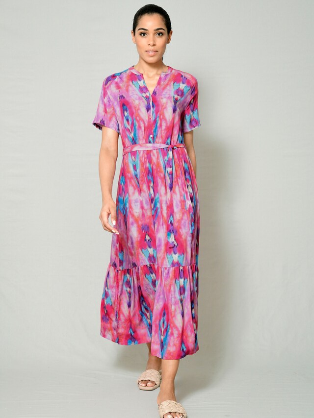 Strandkleid in buntem Druckdessin 2