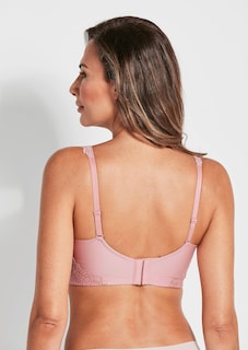 Soutien-gorge doux avec coque lisse et détails en dentelle thumbnail 2