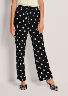Polka-dot broek met wijde pijpen thumbnail 1