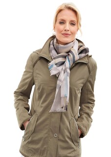 Beschichtete Jacke mit Kapuze thumbnail 1