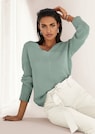 Langarm-Pullover mit V-Ausschnitt thumbnail 7