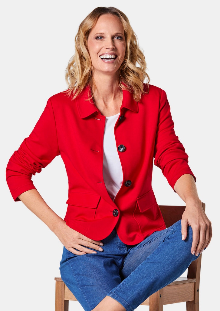 Leichte Jacke in glänzender Optik