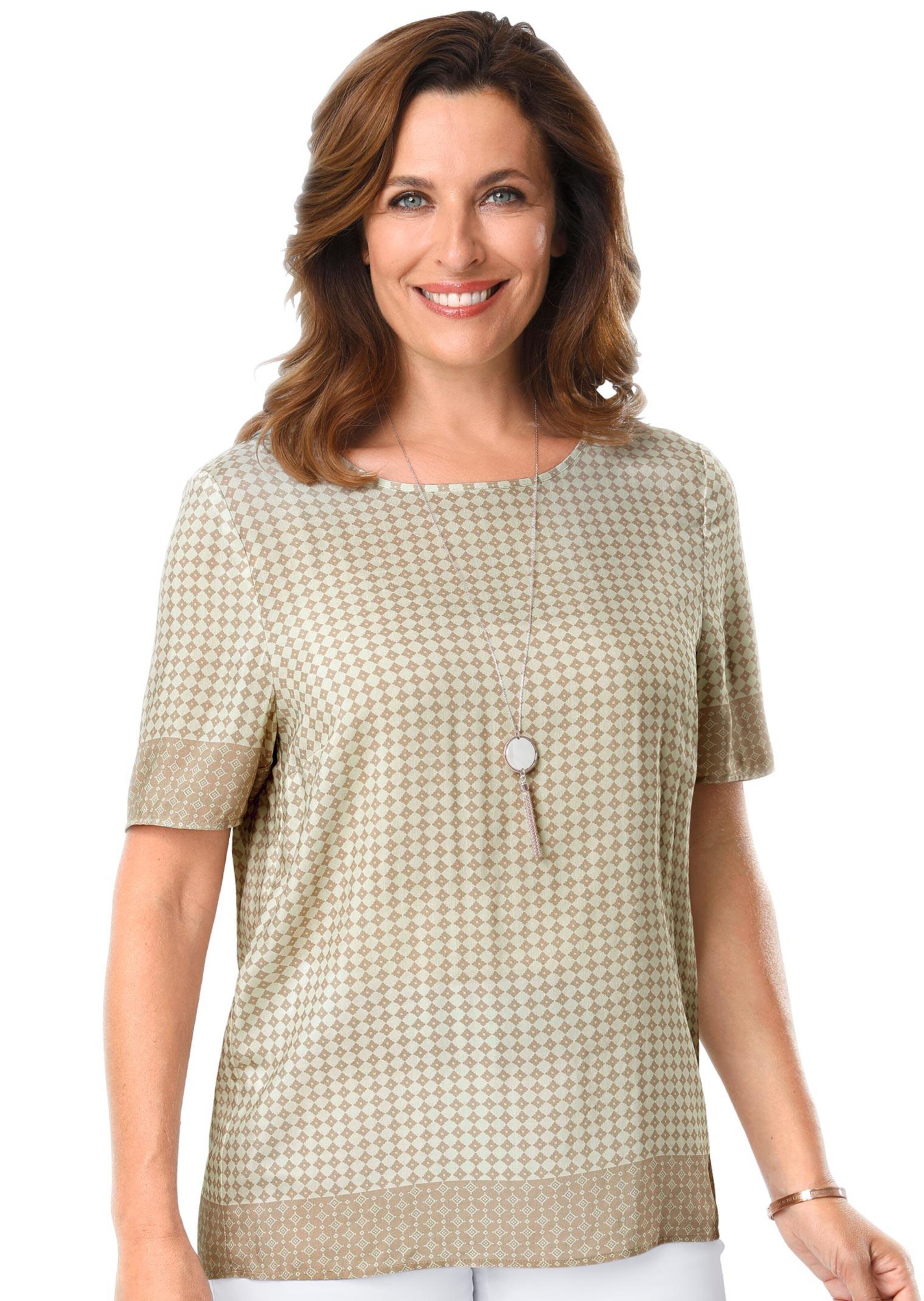 Druckbluse aus hochwertiger Viskose