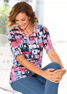 Druckshirt mit Rundhals und ½-Arm thumbnail 5