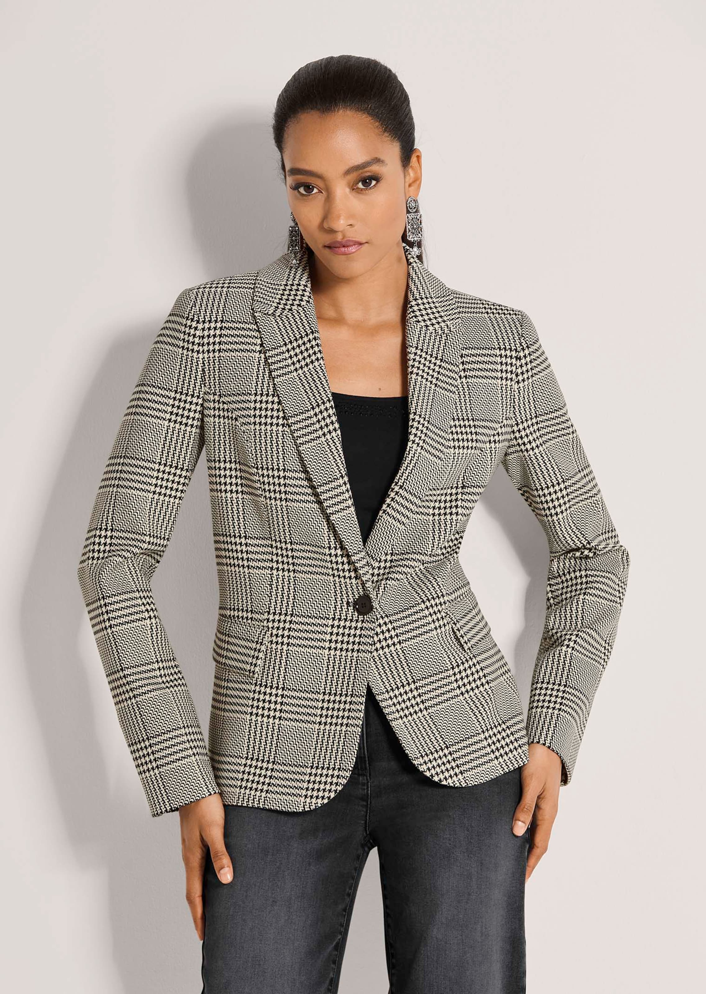 Ausdruckstarker Karo-Blazer