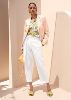 Taillierter Blazer mit Glanz-Effekt thumbnail 7