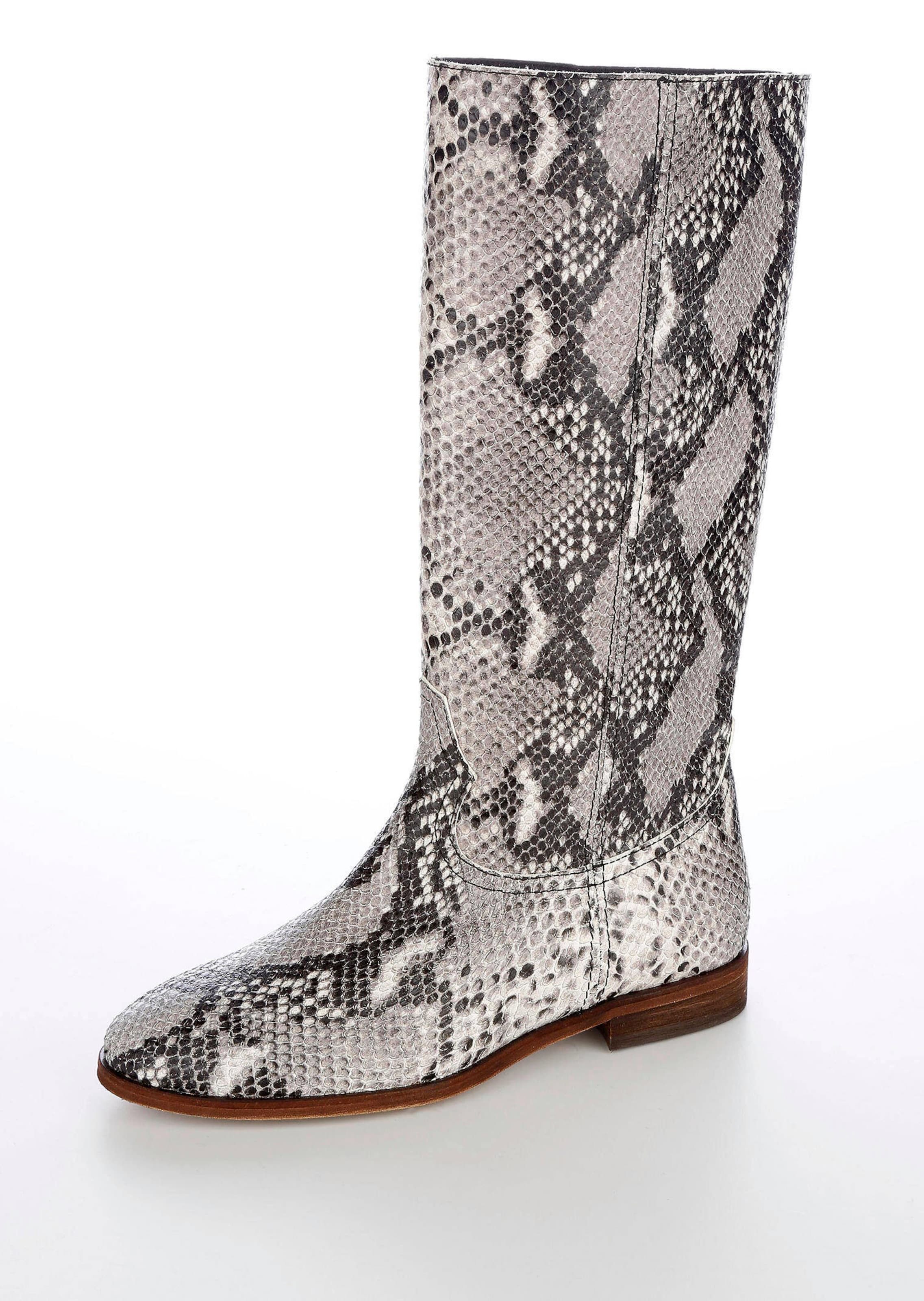 Stiefel in Snake Print