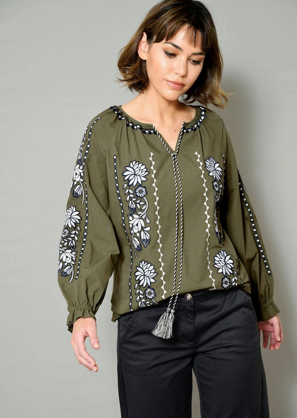 Tunika mit BlumenStückerei 3