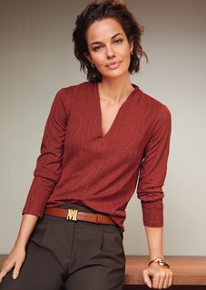 T-shirt à encolure en V thumbnail 6