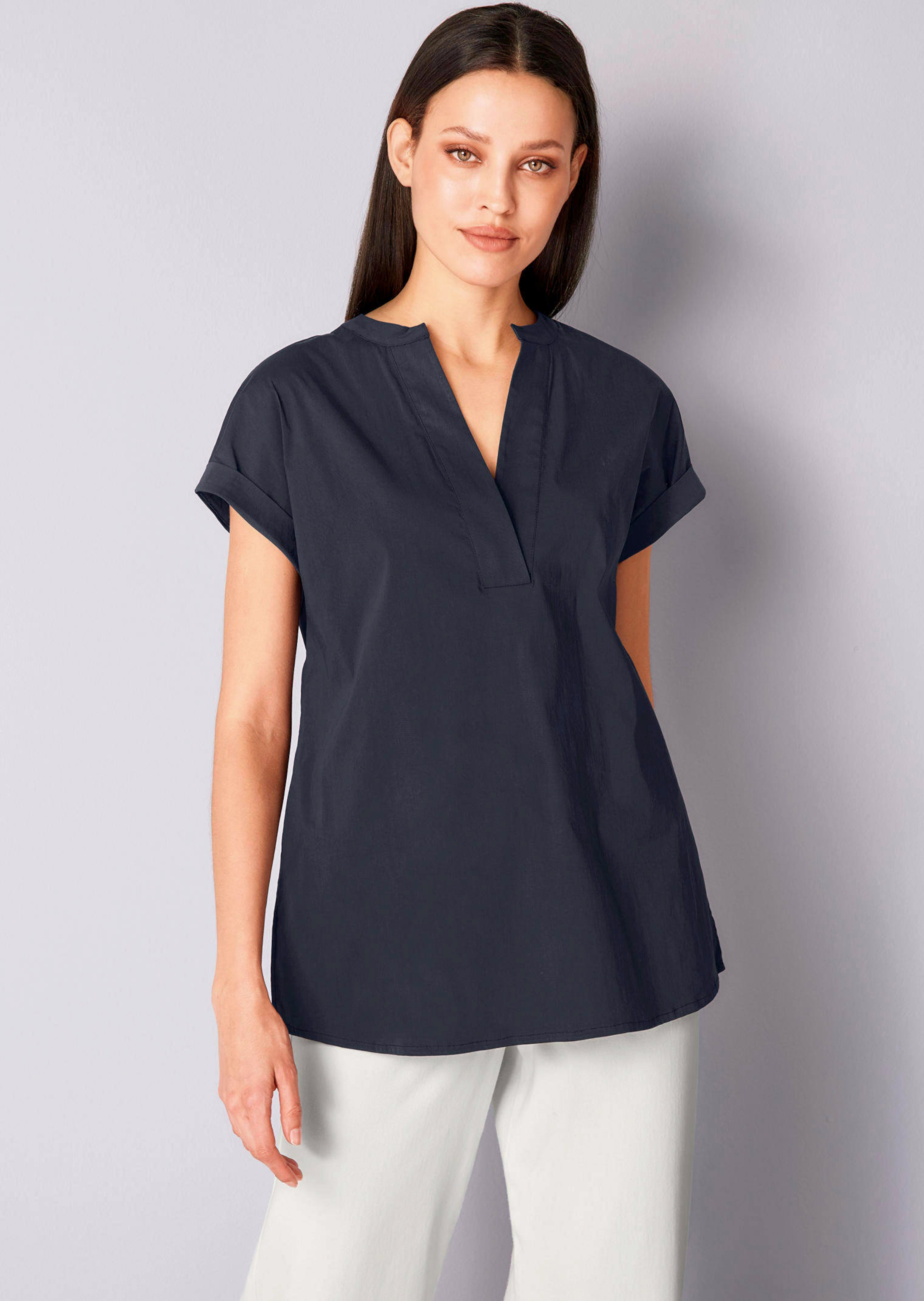 Bluse mit V-Ausschnitt