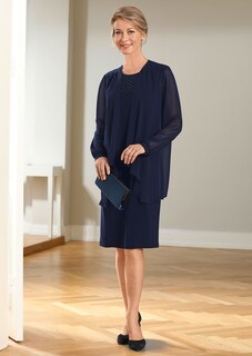 Kleid mit feinem Chiffonjäckchen thumbnail 7