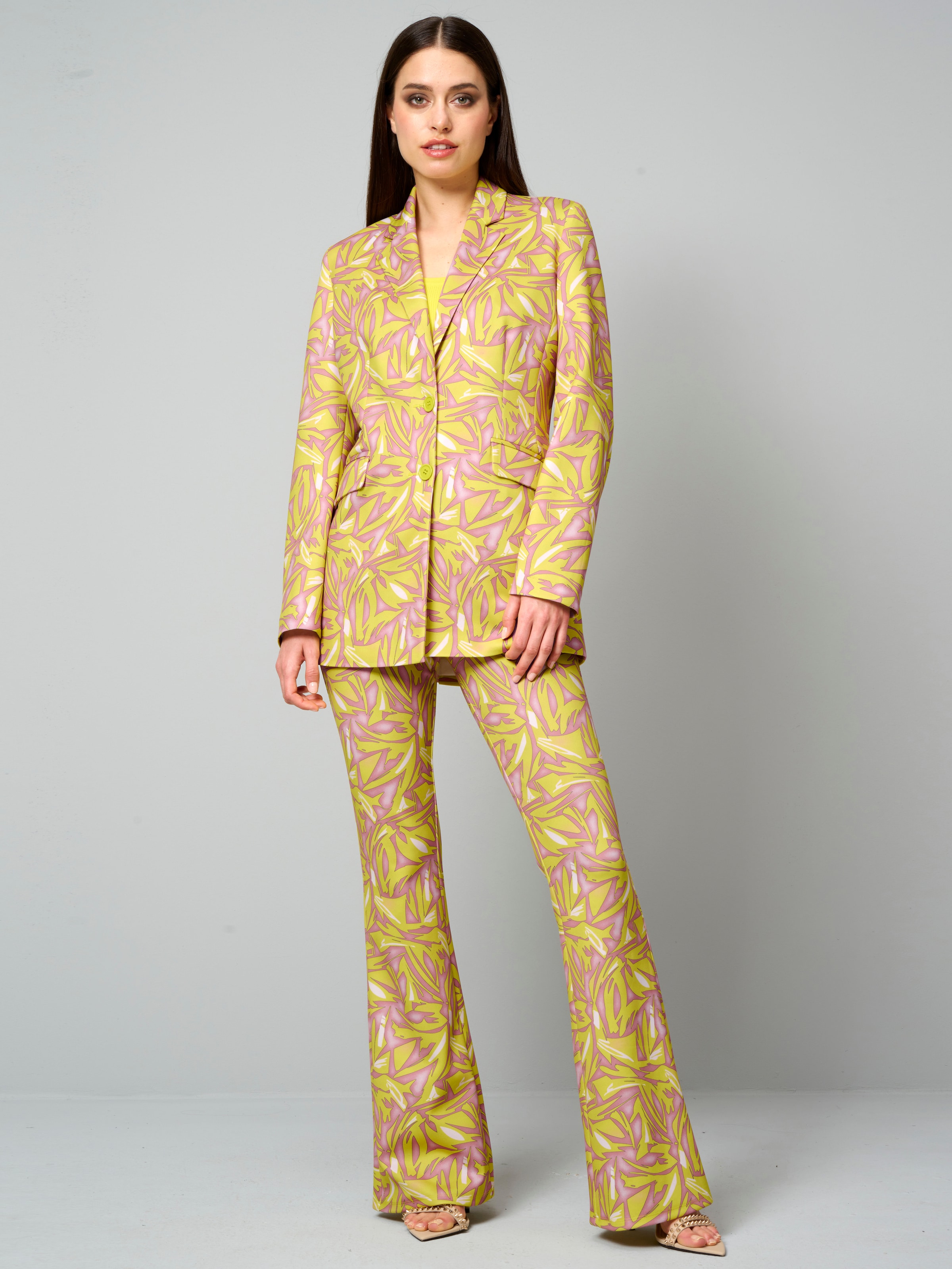 Blazer mit grafischem Print 1