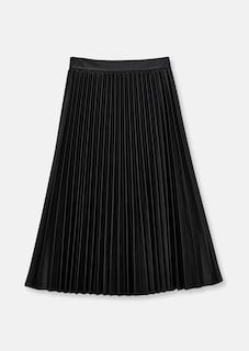 Pleated skirt in a subtle checked pattern thumbnail 6