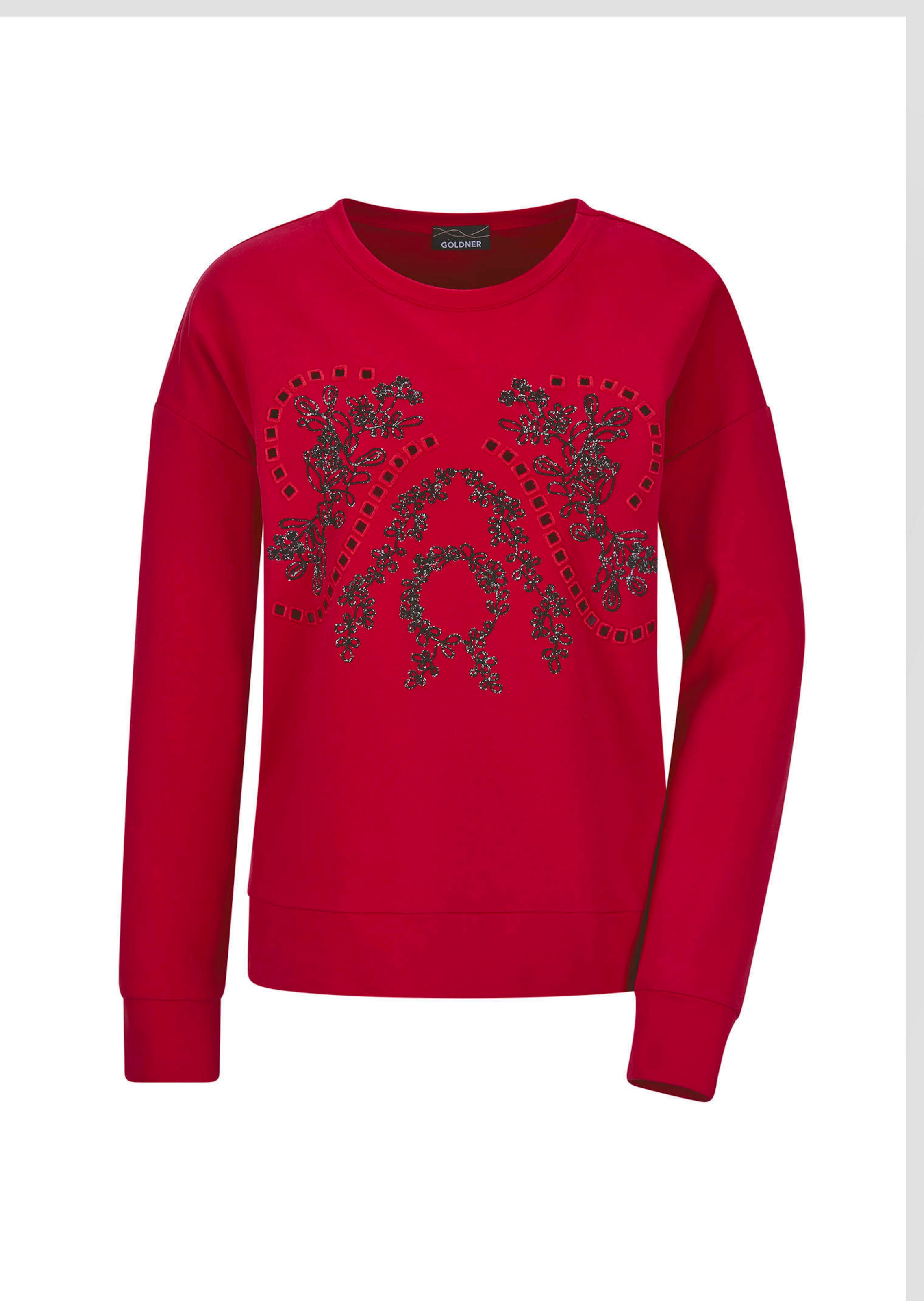 Sweatshirt met elegant borduursel