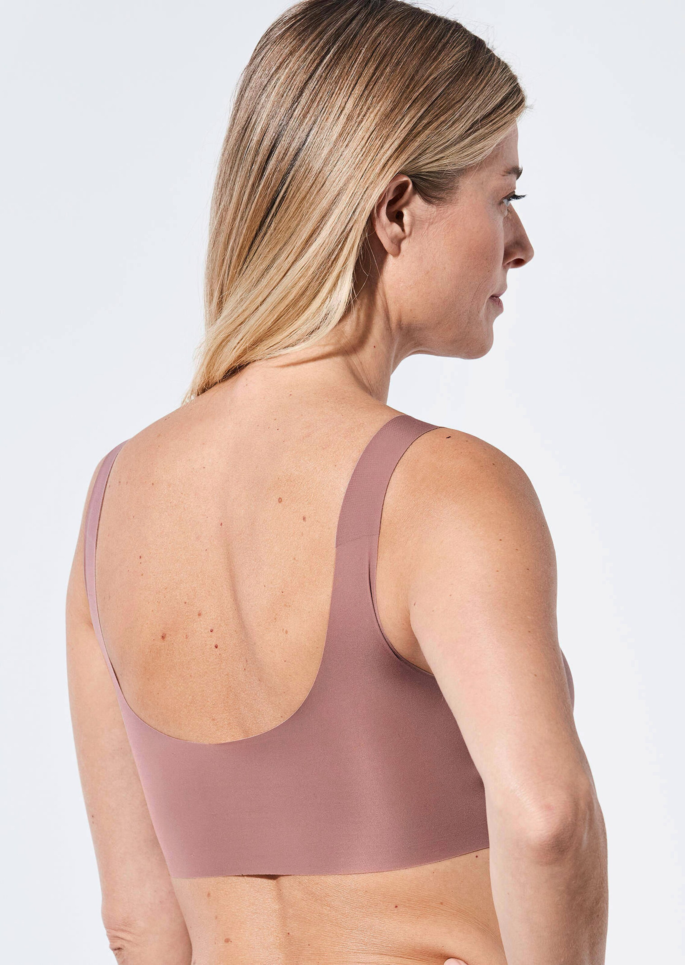 Bustier avec bonnets amovibles - mauve - Gr. XS de Goldner Fashion