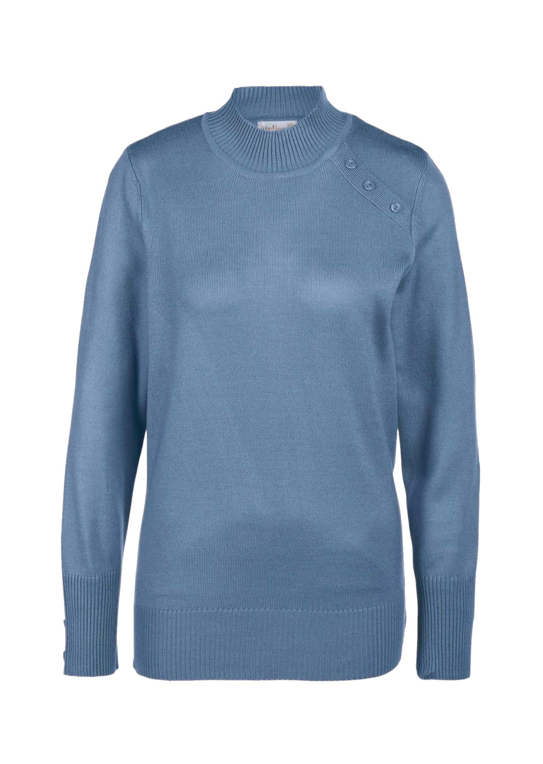Pflegeleichter Pullover mit Stehbundkragen