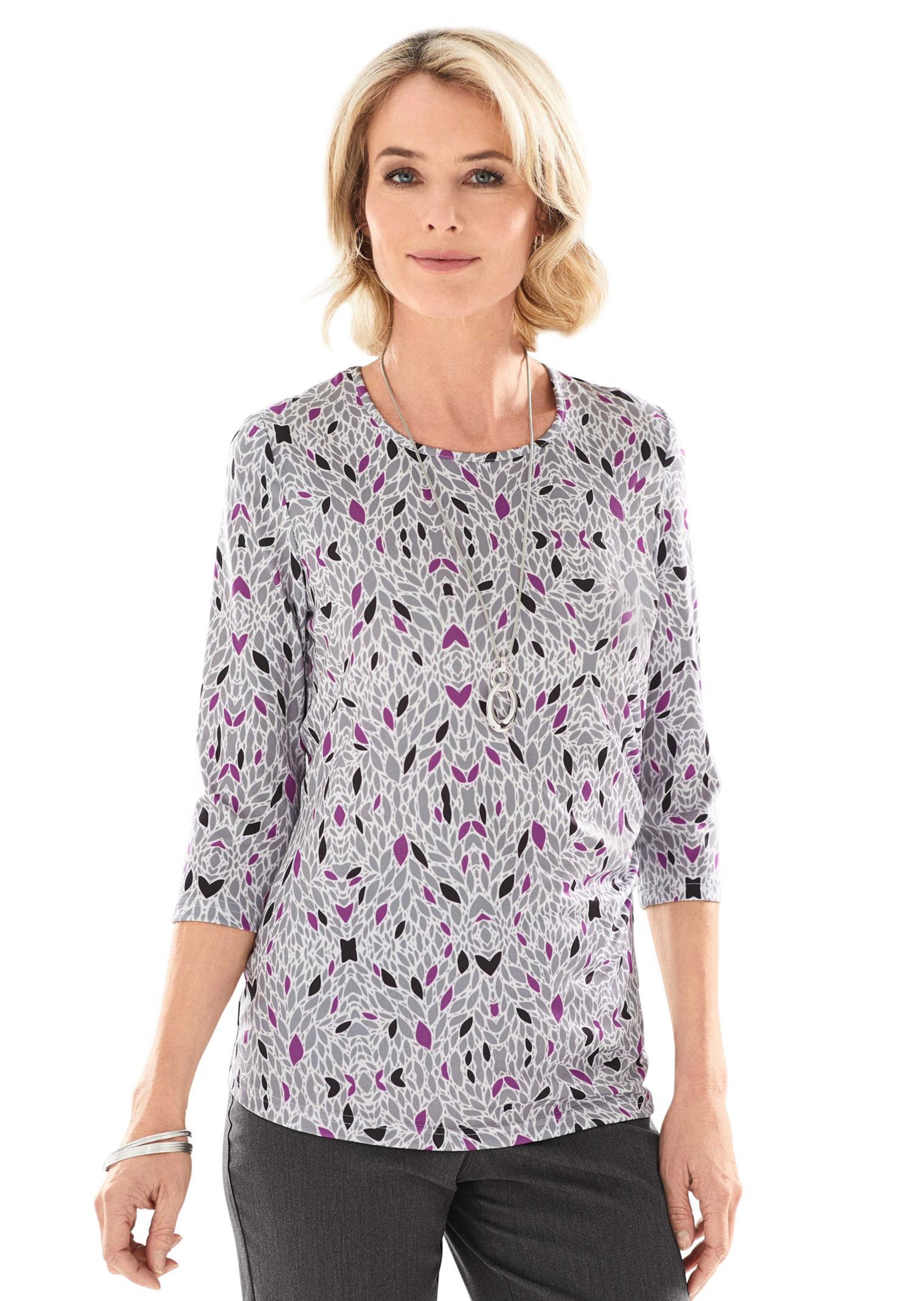 Druckshirt mit Raffung