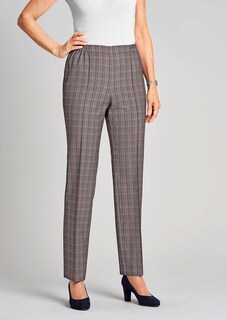 Geruite CARLA-broek met biesjes thumbnail 5