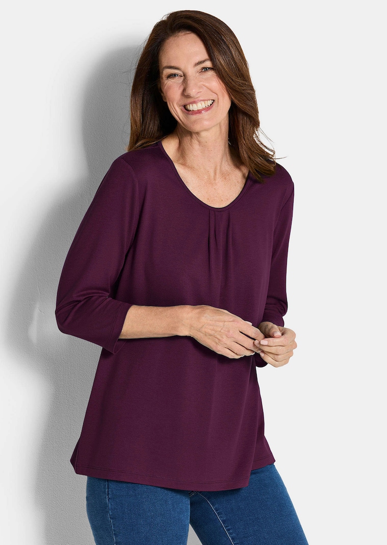 Feminines Shirt aus Viskose-Jersey