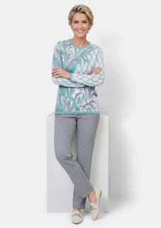 Onderhoudsarme tricot pullover met katoen thumbnail 4