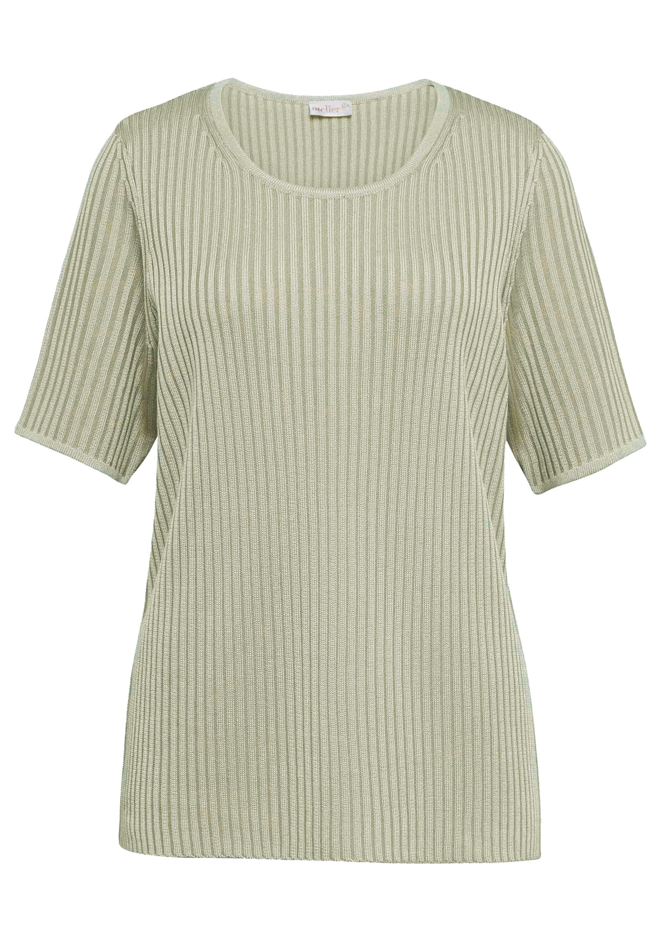 Pull facile d'entretien avec structure côtelée de belle qualité