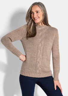Strickpullover mit Zopfstrick thumbnail 1