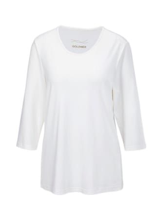 wit Shirt met 3/4-mouwen